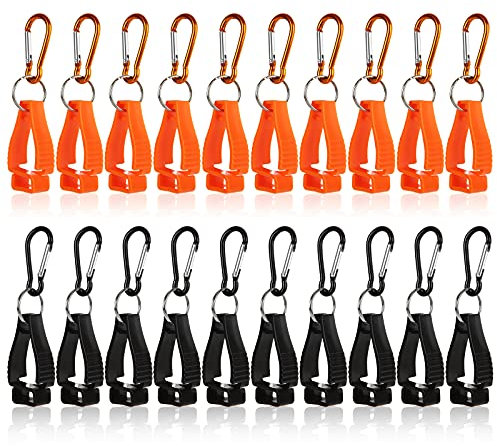 GBACHOOSE 20 PCS & Clip Belt Clips, Work Safety Glove Keeper, Glove Holder for Belt Loop Protection