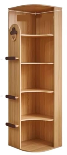 MCLIUJIA Corner Display Rack Thickened Board Tall Corner Shelf 5 Tier Corner Bookshelf Bookcase Corner Shelf Stand For Living Room Corner Shelf Stand