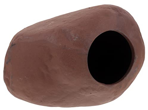 Milisten Grotte pour Aquarium en Céramique 7X10X7Cm Cachette pour Crevettes Et Poissons Décoration Réaliste Accessoire Aquarium Idéal pour Bureau Et Table