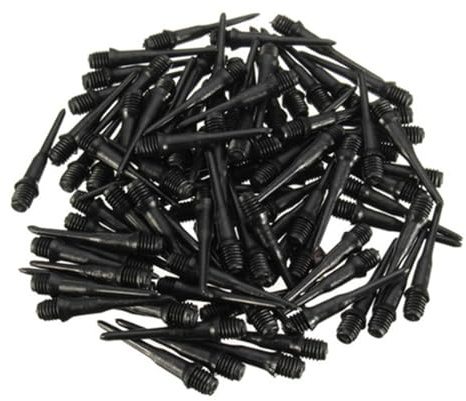 Glanhbnol 100 Stück Gewinde Kunststoffspitze Dartspitzen 100 Stück Kunststoffspitze Soft Spitzen Ersatzset Dartspitzen Zubehör Set