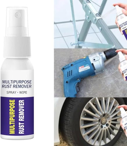 Rostentferner zur Metallreinigung Effektiver Rostschutzmittel für Werkzeuge, Gusseisen und Autoteile gebrauchsfertig mit Sprühgerät (50ml)