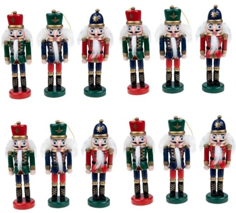 MAGICLULU 4 Ensembles Casse Noisette Sapin De Noel Sapin Noel The Noel Xmas Tree Conditionneur Éponge Lave-Vaisselle Casse-Noix Soldat De Noël Casse-Noix De Bureau Bois Colorful 3 Pièces * 4
