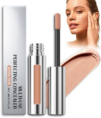 Concealer Full Coverage, Hydrating,Long-Lasting Corrector Concealer Stick for Under Eye Dark Circles, Dullness, Blemish,Easy Blend Con-cealer for Mature Skin,Correctors & Contour,Matte Finish, Natural
