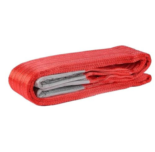 NJIEzhao 1~12 m Nylon-Flachkran-Hebegurt, industriell, gefaltet, Hebeanhänger, Seil, Gurtband, WLL-Gewicht: 5 Tonnen Hebeband(5T Length 1 Meter)