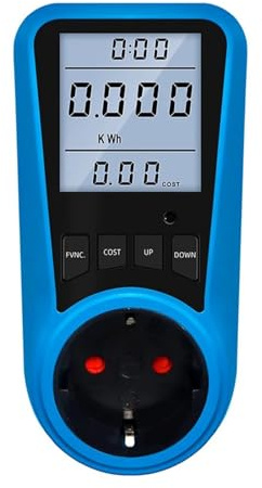 XOIIIQND 1 PC Plug-in Power Meter Energy Monitor for Socket Electricity Usage Energy Meter Socket EU Plug