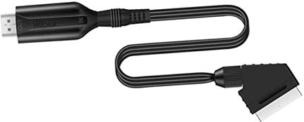 HOMOCONO Scart to Video Converter High Performance Scart to Adapter Cable for Stable Signal Easy Installation Low Power Consumption Compatible with Hdtv and Projectors