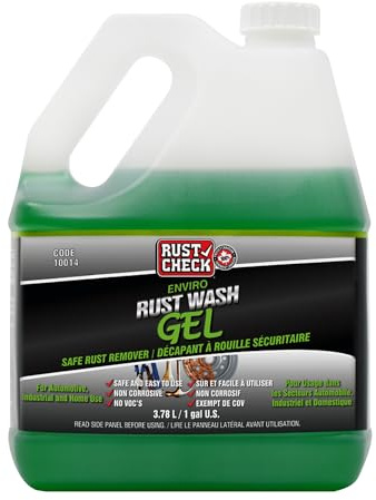 Rust Check Enviro Rust Wash – Heavy Duty Iron Remover for Car Rims & Wheels – Metal Decon for Brake Dust, Rust, and Oxidation – Safe on Stainless Steel & Motorcycle Use - Gel - 128 FL OZ - Jug