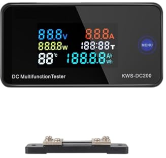DC 0-200V 100A Voltmetro Amperometro Batteria For Auto Tester Capacità Temperatura Elettricità Misuratore Di Tensione Monitor(DC200V 50A)