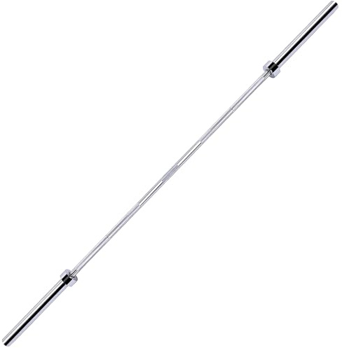 Fitvids 5.1 cm Olympische Langhantelstange für Gewichtheben und Powerlifting, 317,5 kg Kapazität, 2 Fuß Chrom