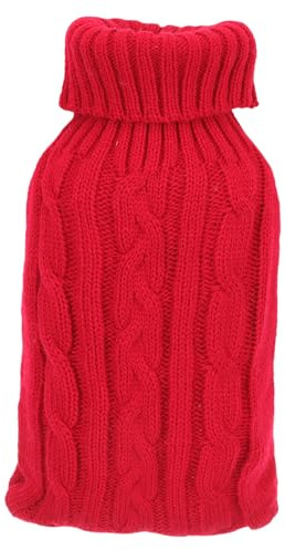 VALICLUD Wärmflasche Bezug Wärmflaschenhülle Aus Robustem Hitzebeständigem Material Gestrickte Dekorative Abdeckung Einfach Zu Reinigen Bequem Und Tragbar Geeignet Für Heiße Wasserbeutel