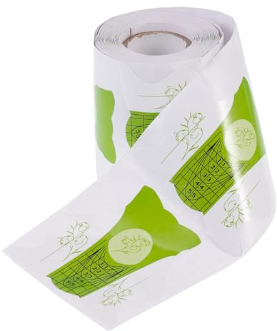 MAGICLULU Pegatinas Guía para Uñas Acrílicas DIY 100 Piezas Papel Molde Extensiones Uñas para Salón y Uso Personal Herramientas Decoración Manicura