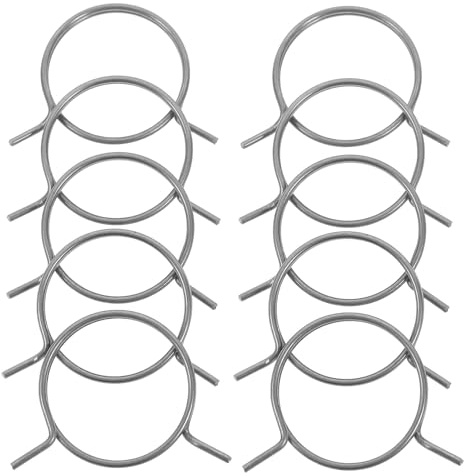 iplusmile Lot de 10 Ressorts de Verrouillage en Fer pour Poignées de Porte de Chambre, Kit de Remplacement pour Noyau de Serrure, Pièces Détachées pour Serrure de Porte Intérieure,