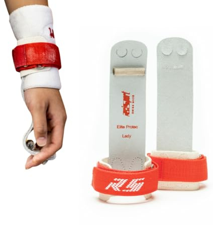 Reisport Femme Protec Elite Hook & Loop Inégale Bar Grips, Protec Elite - Ladies Uneven Bars - Medium