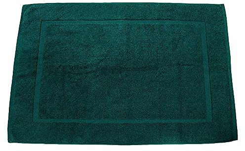 Lanudo® Luxus Badematte 900g/m² Pure Line 60x90 mit Bordüre. 100% feinste Frottier Baumwolle in höchster Qualität, Bad-Teppich, Bad-Vorleger, Frottee Petrol
