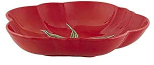 Bordallo Pinheiro Lot de 2 assiettes creuses tomates 25 cm