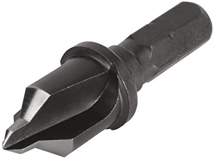 wolfcraft HSS Countersink With Limit Stop, Ø 10 mm, Hexagon Shank I 4382000 I 2-in-1 function for preparing screw connections in metal and plastic