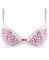 AUBADE, Soutien-Gorge plunge coque, Bretelles réglables, FLEUR DE CRISTAL, Rose, 85D, NF08-N_ROSE