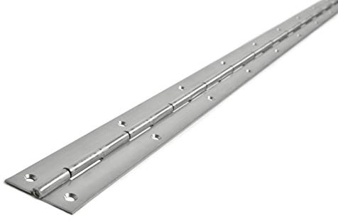 HKB® Edelstahl Stangenscharnier 2000 x 40 x 1,5 mm, V2A nirosta® gelocht | Klavierband, Made in Germany, 7637