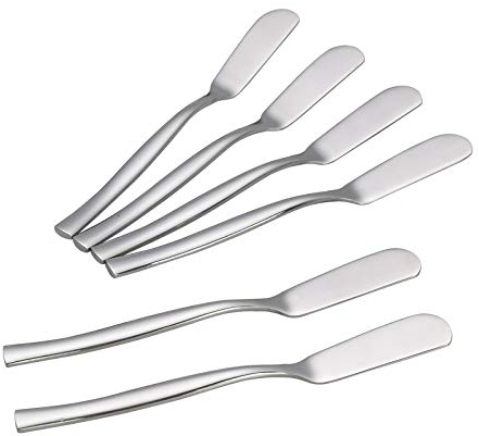 Xowine 12-Piece Cheese Spreader Knives, Stainless Steel Butter Spreader Knives