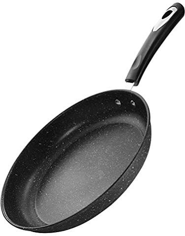 Cabilock 1pezzi Padella Nido d Ape Arrotondata Fondo Doppio Padella Antiaderente in Ferro per Uso Domestico per Frittate Uova e Pancake