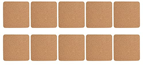 HEMOTON 10 Piezas Posavasos De Corcho Portavasos Almohadilla De La Taza Sostenedor del Plato Posavasos Naturales Posavasos De Café Mantel De Mesa Estera De Café Único Almohadilla De Corcho