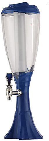 FXNFXLA Distributeur De Tour De Bière, Facile à Nettoyer, Distributeur De Boissons avec Tube De Glace en Acier Inoxydable Réutilisable, pour Bar Restaurant Buffet Familial(Size:1.5L,Color:C)