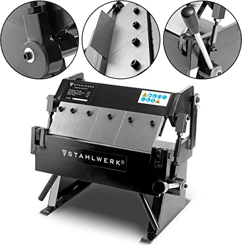 STAHLWERK AB-305 ST Banc de pliage et cintreuse pivotante jusqu'à 1 mm d'épaisseur de tôle pour le pliage, le cintrage ou la fabrication de profilés métalliques - 7 ans de garantie