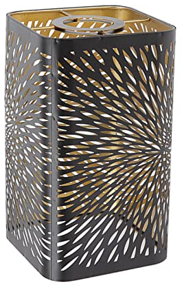 Fockety Pantallas de Lámpara, Pantalla de Metal Estilo Moderno con Motivo de Hojas para Sobremesa Y Lámpara de Pie, Cubierta de Lámpara de 7.9 X 4.5 X 4.5in para Portalámparas E27 E26