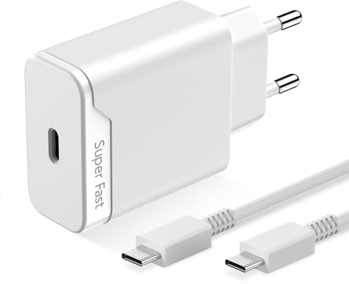 BERLS Chargeur Rapide 25W Compatible avec Samsung Galaxy A S USB-C