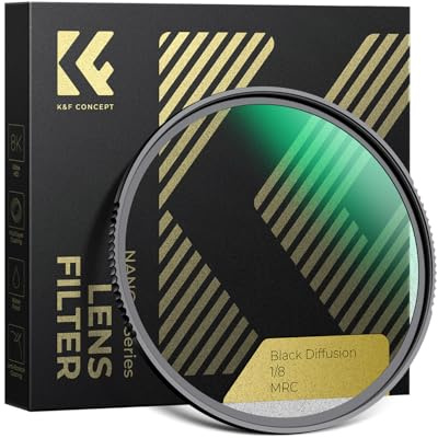 K&F CONCEPT Filter Black-Mist 1/8 Filter 95mm Black Promist 1/8 | Optisches Glas mit Nano-Beschichtung für Videoaufnahmen/Portraitfotografie,Nano-Xcel,FE701