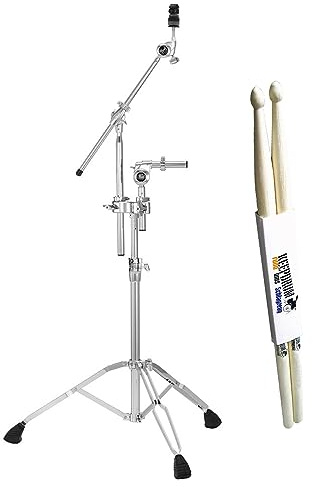 Pearl TC-1035B Tom und Beckenständer Stativ mit Galgen + keepdrum Drumsticks