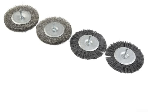 4 cepillos limpiadores, cepillo eléctrico para juntas modelo Efb 2022, limpiador de articulaciones contra, 2 cepillos de metal, 2 cepillos de plástico