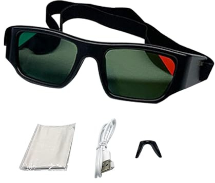 F Fityle Lunettes stroboscopiques d'entraînement, Lunettes de Dribble, Sangle élastique réglable, Lunettes pour la Course, Le Baseball, Le Basket-Ball, Les