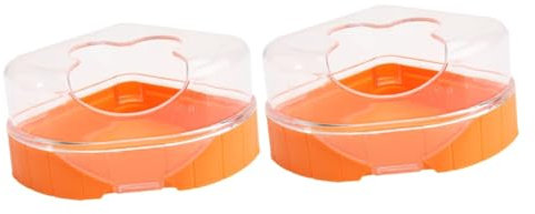 Supvox 2stücke Transparentes Hamster Badezimmer Stabiles Und Atmungsaktives Hamsterhaus Für Geruchfreies Sandbad Für Und Tierbedarf