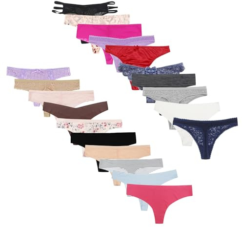 Libella 10-pack stringtrosor dam sexiga underkläder med spets 3210 NY, Multi-2, M
