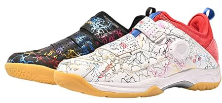 Kraftpaid Badminton Squash Schuhe,Herren Badminton Tennisschuhe,Atmungsaktiv Badminton Schuhe,Tischtennis Schuhe Herren,Leichter Sportschuh Indoor/Outdoor,FüR Badminton,Tischtennis,Volleyball,Tennis
