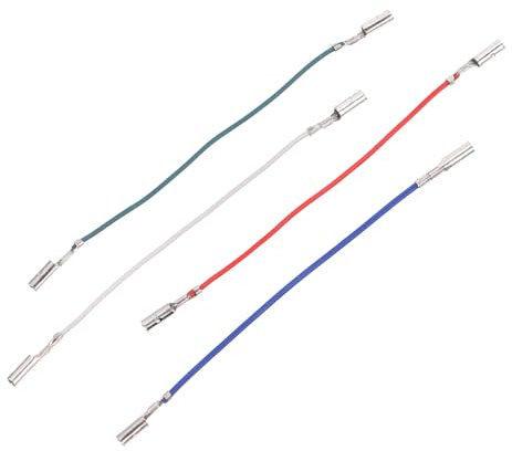 Hoement 4pezzi Cavi Phono Per Puntina Giradischi Colorati Isolati Per Lettore Vinile Portatile e Fonografo Facili Da Installare e Resistenti