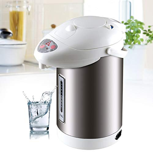 MEELRYD Erogatore di acqua calda, bollitore in acciaio inox, 750 W, thermos automatico, isolante per scuola, casa, ufficio, hotel