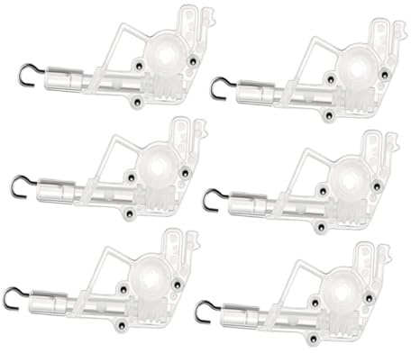 PRETYZOOM 6piezas Controlador De Inclinación para Persianas con Varilla Hexagonal Transparente Accesorio para Instalación Fácil y Ligero