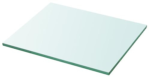 Myheimly Glasboden Glasscheibe Glasplatte für Glasregal Transparent 30 x 25 cm