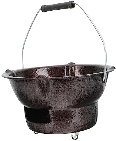 VINTORKY Barbecue Holzkohleofen Aus Robustem Gusseisen Tragbarer Outdoor Grillofen Leichter Und Stabiler Kohleherd Für Camping Picknick Wandern Und Gartenfeuerstellen Einsetzbar