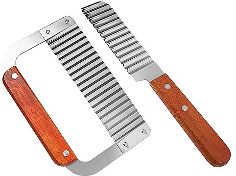 ULTECHNOVO 2pièces Couteau à Acier Pour Découpe De Pommes De Terre Et Légumes Outil De Cuisine Multifonctionnel Avec Poignée Ergonomique Et Antidérapante