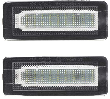 amangul 2pcs/Set 18 LED Nummernschild Nummer Lichtlampe Fehler Für Für Smart Fortwo Coupé 450 451 W450