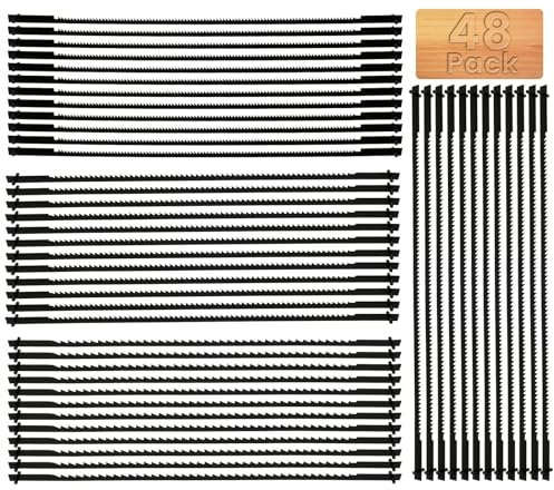 48-teiliges Dekupiersägeblatt-Set, 5 Zoll, Stiftende, Dekupiersägeblätter SK5 aus Kohlenstoffstahl, Laubsägeblatt, Stichsägeblätter, Holzbearbeitungswerkzeug