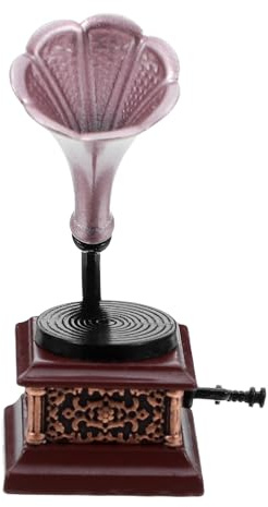 ifundom Gramophone Miniature pour Maison de poupée, modèle de Tourne-Disque, échelle 1:12, Simulation de Tourne-Disque, Meubles pour Maison de poupée, décorations pour Petites Maisons