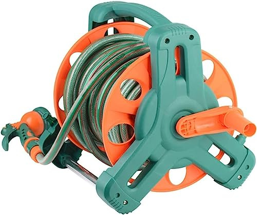 RLCJBMSUG Enrouleur de Tuyau Mural pour Lavage de Voiture, Chariot de Rangement pour Tuyau d'arrosage avec Eau, Ensemble d'outils d'arrosage de Jardin pour enrouleurs de Tuyau d'irrigation