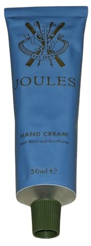 Joules-London Fresh Mint and Eucalyptus Hand Cream, Nourishing Formula, 50ml, Cruelty Free