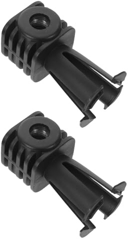 ELEOUTI Kit Bulloni Fissaggio Wc Sospeso in Plastica Nera, Viti di Montaggio Laterali Chiave Corta, Accessori per Installazione Rapida e Supporto Stabile per Bagno e Hotel