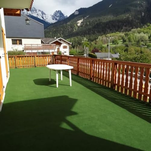 Decoweb Moquette d'extérieur Verte sur plots - Rouleau de 2m x 12m