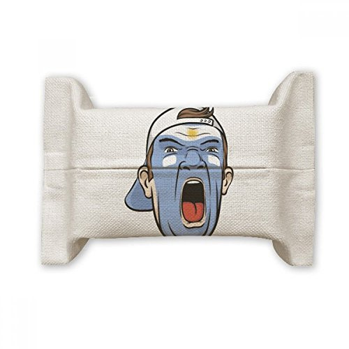 DIYthinker Argentina Maquillaje Facial Que grita de Tejidos de algodón de Lino Cap Cubierta de Papel de Almacenamiento de Titular de contenedores Regalo 17x27cm